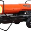 HF175K Portable Home, Jobsite, Construction Site Forced Air Kerosene/Diesel Salamander Torpedo Space Heater with Thermostat Temperature Control, 175,000 BTU, orange, Large