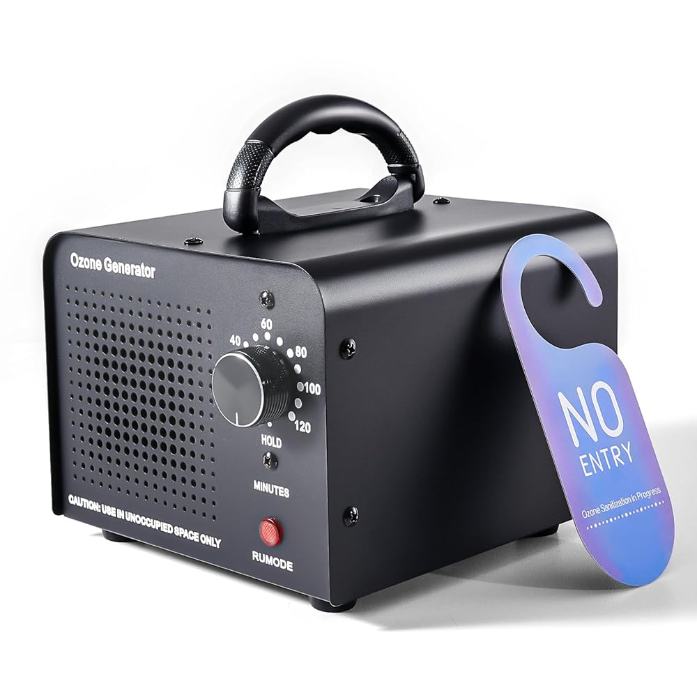 HHGM 48,000mg/h High Capacity Ozone Machine Generator, Commercial Industrial Quartz Tube Air Purifier, Ionizer & Deodorizer Ozone Odor Eliminator Suitable for Home, Car,... HHGM 48,000mg/h High Capacity Ozone Machine Generator, Commercial Industrial Quartz Tube Air Purifier, Ionizer & Deodorizer Ozone Odor Eliminator Suitable for Home, Car,...