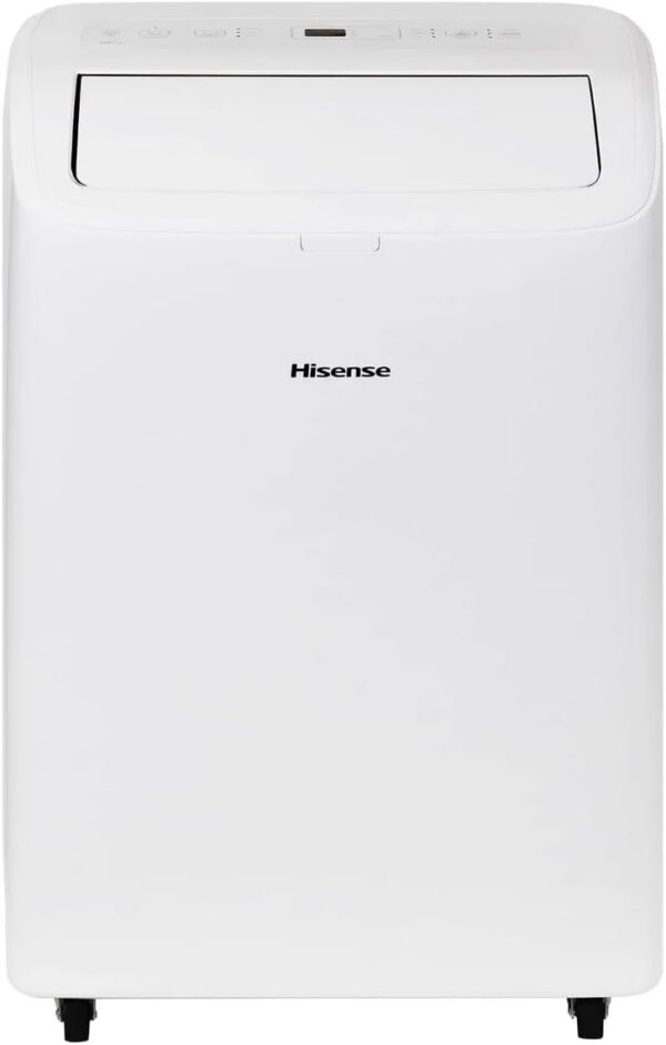 Hisense 8,000 BTU Portable Air Conditioner with Dual Hose & Inverter, 350 Sq Ft, Wi-Fi, ConnectLife App for Google and Alexa, 3 operating modes, Noise 42 dB(A) - HAP0824TWD...