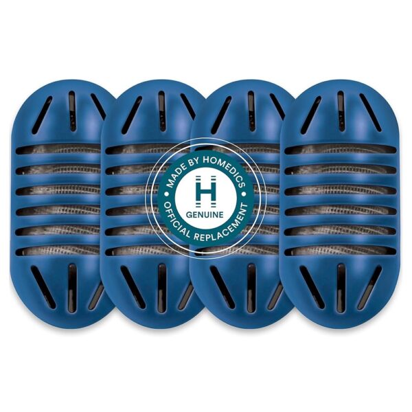 HoMedics Demineralization Cartridge for Ultrasonic Humidifiers – 4-Pack Humidifier Filter Replacements, Filters Mineral Deposits and Purifies Water in Air Humidifiers for...
