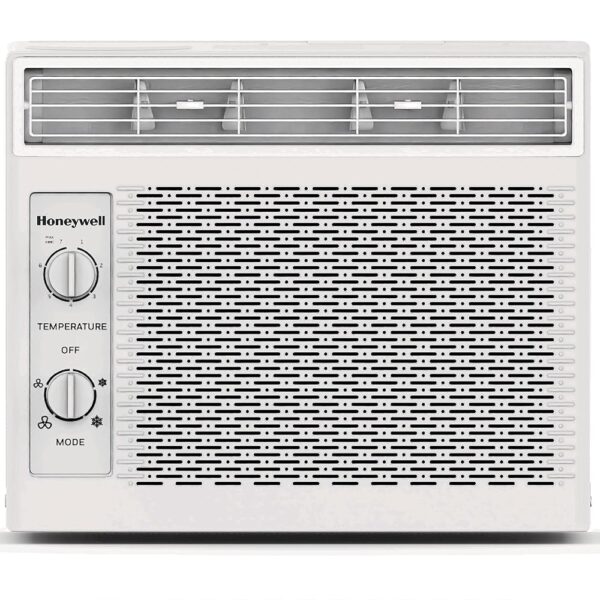 Honeywell 5,000 BTU Window Air Conditioner, Adjustable Thermostat, 7 settings, Quiet, 150 sq ft Coverage