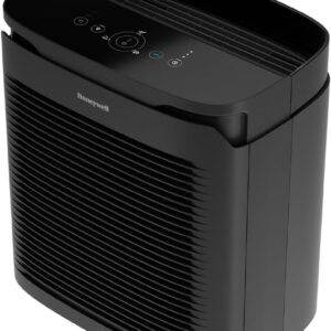 Honeywell PowerPlus HEPA Air Purifier for Home, Medium-Large Rooms, Reduces Allergens, Smoke, Wildfire Smoke, Pollen, Pet Dander and More, Black, HPA3100