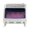 HSSVFBF30NGBT 30, 000 BTU Blue Flame Vent Free Wall Natural Gas Heater with Blower, Base & Tstat Control