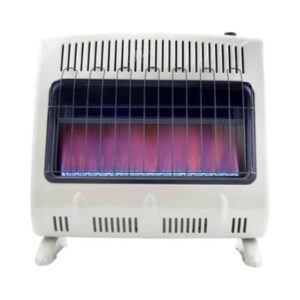 HSSVFBF30NGBT 30, 000 BTU Blue Flame Vent Free Wall Natural Gas Heater with Blower, Base & Tstat Control