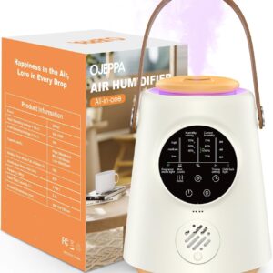 Humidifiers for Bedroom, 2.5L Ultrasonic Cool Mist Humidifiers for Baby Home Office Nursery & Plants, Top Fill Air Humidifier, Super Silent Sleep Mode，Auto Shut-Off (Smart...