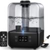Humidifiers for Bedroom, Cool Mist Humidifiers for Large Room Home Baby, 5L Top Fill Ultrasonic Air Humidifier Quiet for Plants with Remote Control, Essential Oil Diffuser,...