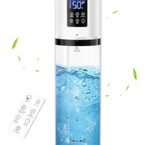 Humidifiers for Bedroom Large Room, 8L Large Capacity Cool Mist Humidifier, Air Humidifiers for Home, Smart Humidity Setting, Easy Top Fill, Sleep Mode, Essential Oil Box &...