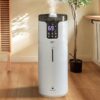 Humidifiers for Home Large Room Wholehouse Humidifier 2000 sq. ft 4.2 Gal 16L Floor Humidifier 360° Nozzles Cool Mist Ultrasonic Humidifier Output Top Fill Tower Humidifier for...
