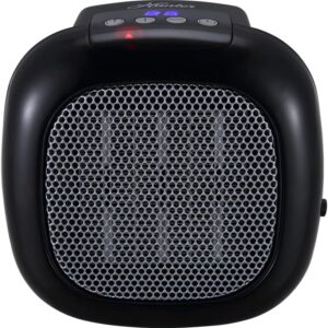 Hunter 750W Wall Mount Space Heater with Remote Control-12 Hour Timer, 1 Heat Setting, Black