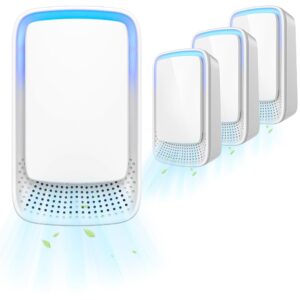 Ionizer Air Purifier(4 Pack), Negative Ion Plug in Air Purifier, Portable and Efficent Air Ionizers for Home, Bedroom, Ofiice, Kitchen, Bathroom