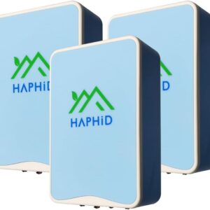 Ionizer Air Purifier,Plug In Air Purifier Ion Generator【2024 Upgraded】with 80 Million Anions/Sec, Ion Air Purifier for Home& Office Purify:Odors, Pets Smell, Dust Etc (Blue,3-Pack)