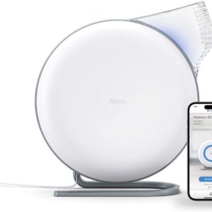 IQAir Atem Desk Air Purifier for Home, Office, Desktop, Small Room up to 150 sq ft, HyperHEPA Filter for Bacteria, Viruses, Allergens, Pets, Asthma, Pollen, Dust, Swiss Design,...