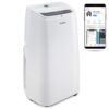 Ivation 13,000 BTU Portable Air Conditioner with Wi-Fi for Rooms Up to 500 Sq Ft (8,500 BTU SACC) 3-in-1 Smart App Control Cooling System, Dehumidifier and Fan with Remote,...