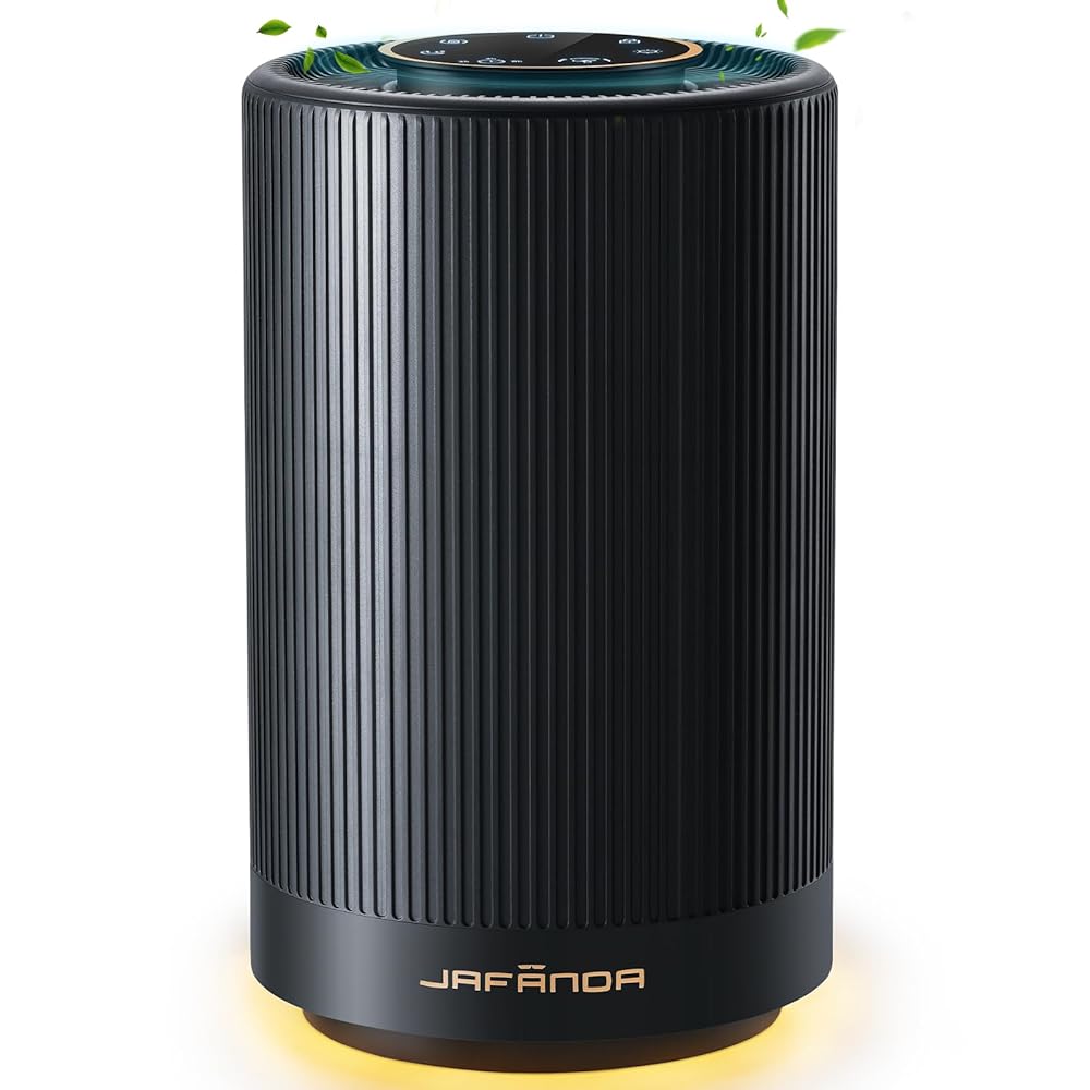 Jafanda Air Purifiers for Home bedroom, True HEPA 13 Coverage 450 sqft,22 dB Portable Air cleaner,Effectively Remove Pollen Dust and Odor to Prevent Seasonal Air Diseases,Night... Jafanda Air Purifiers for Home bedroom, True HEPA 13 Coverage 450 sqft,22 dB Portable Air cleaner,Effectively Remove Pollen Dust and Odor to Prevent Seasonal Air Diseases,Night...