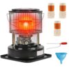 Kerosene Heater 11000 BTU, Kerosene Heaters for Indoor Use, with Auto Tip Over Shut Off, Portable Kerosene Stove, Camp Tent Heater for Cooking, Ice Fishing, Survival Emergency,...