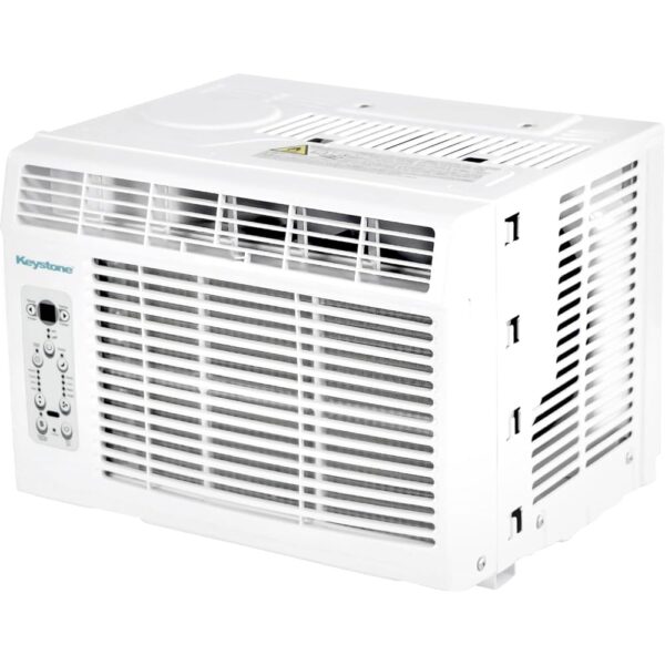 Keystone 8,000 BTU Window and Wall Air Conditioner with 3,500 BTU Supplemental Heating, 115V, Window/Wall AC Unit with Supplemental Heat for Bedroom, Living Room, Small-Medium...