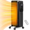 Kismile Radiator Heater,1500W Electric Portable Space Oil Filled Heater with LCD Display,4 Modes,Remote Control,Overheat & Tip-Over Protection,Digital Thermostat,24H Timer, for...