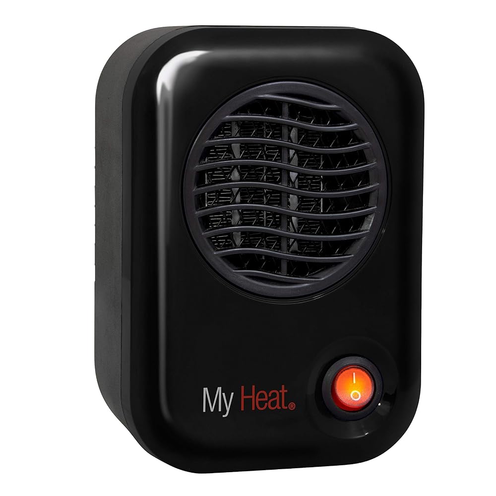 Lasko MyHeat Personal Mini Space Heater for Home with Single Speed, 6 Inches, Black, 200W, 100 Lasko MyHeat Personal Mini Space Heater for Home with Single Speed, 6 Inches, Black, 200W, 100
