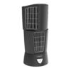 Lasko Oscillating Platinum Desktop Wind Tower Fan, 3-Speeds, Compact, Portable with Handle for Office, Bedroom and Kitchen, 14", Black, 4916