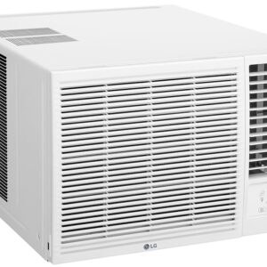 LG 18,000 BTU Window Air Conditioner with Heat, 230/208V, Cools 1,000 Sq.Ft. for Bedroom, Living Room, Basement, Apartment, with Remote, 2 Speeds, 24-Hour Timer, White