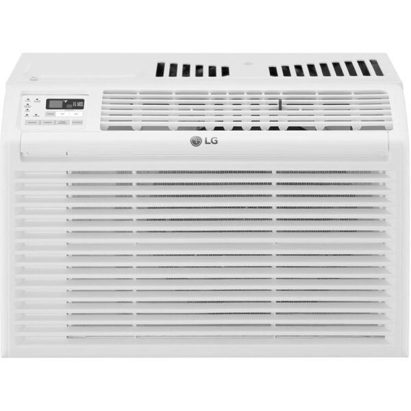 LG 6,000 BTU Window Air Conditioner, 115V, Cools 250 Sq.Ft. for Bedroom, Den, Living Room, Quiet Operation, with Remote, 2 Cooling & Fan Speeds, 2-Way Air Deflection, Auto...