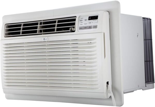 LG 9,800 BTU Through-the-Wall Air Conditioner, Cools 450 Sq.Ft. (18' x 25' Room Size), Electronic Control with Remote, 2 Cooling & Fan Speeds, 4-Way Air Deflection, Auto...