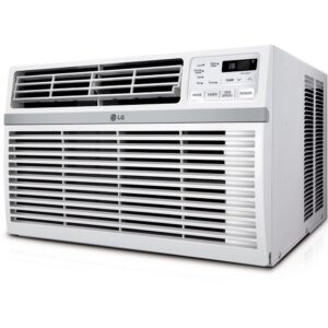 LG AC 12,000 Window Air Conditioner, 115V, 550 Sq.Ft. for Bedroom, Living Room, Apartment, Quiet Operation, Electronic Control with Remote, 3 Cooling & Fan Speeds, Auto Restart,...