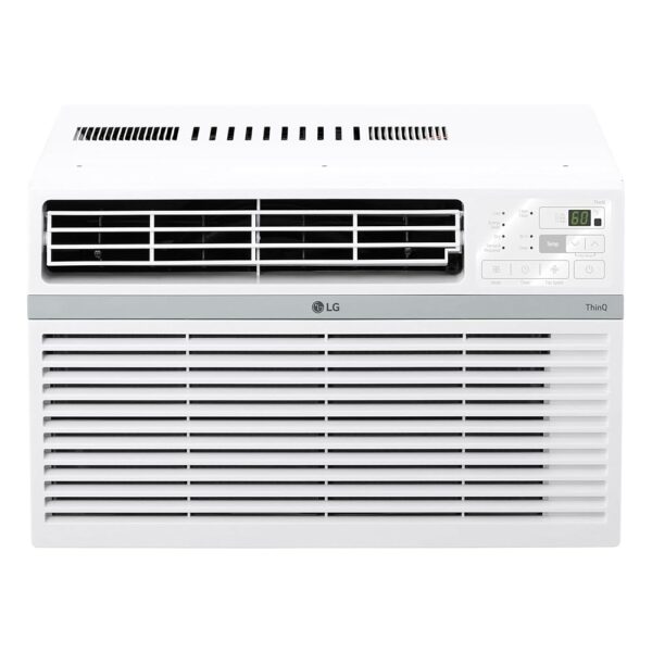 LG LW1024RSMX Window Conditioner, Wi-Fi Enabled w/Remote, 450 Sq.Ft, 4-Way Air Deflection, 3 Cooling and Fan Speeds, 115V, 10,000 BTU, White