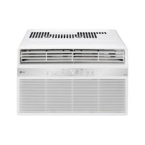 LG LW8024RSMX Window Conditioner, Wi-Fi Enabled w/Remote, 350 Sq.Ft, 4-Way Air Deflection, 3 Cooling and Fan Speeds, 115V, 8,000 BTU, White