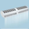 LINLIUA Air Curtain, Commercial Indoor Air Fan,Two Speeds Adjustable, Powerful Air Door,door blower to keep flies out, Easy-Install 90cm/35in white