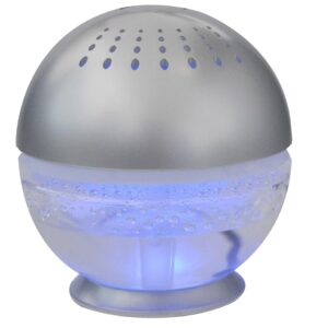Little Squirt Glowing Water, Air Revitalizer, Air Freshener, Room Aromatizer, Aroma and Essential Oil Diffuser with 10ML Lavender Oil, Silver