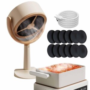 Lorivu Smoke Purifier, Smoke Purifier For Smoking Indoors Portable Smoke Purifier Fan Portable Kitchen Exhaust Fan Air Purifiers For Home Car Office Filter Fumes (Color :...