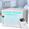 Magshion 6K BTU Window Air Conditioner, AC Window Unit with Remote Control and Washable Filter, Quiet Operation, Ideal for Rooms up to 250 Square Feet