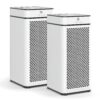 Medify MA-40 Air Purifier with True HEPA H13 Filter | 1,793 ft² Coverage in 1hr for Smoke, Wildfires, Odors, Pollen, Pets | Quiet 99.9% Removal to 0.1 Microns | White, 2-Pack