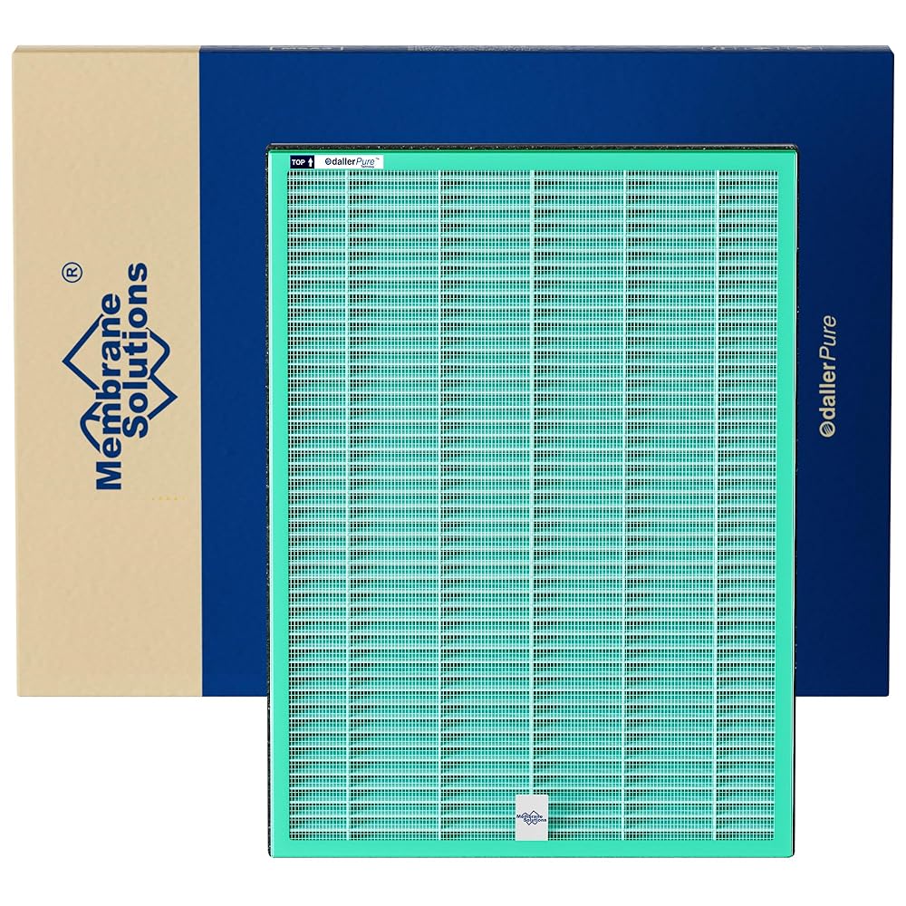Membrane Solutions MSA3/MSA3S Genuine Pet Odor Removal Air Purifier Filter Replacement 1 Pack, Upgraded 4-in-1 H13 True HEPA Filter with OdallerPure Technology Membrane Solutions MSA3/MSA3S Genuine Pet Odor Removal Air Purifier Filter Replacement 1 Pack, Upgraded 4-in-1 H13 True HEPA Filter with OdallerPure Technology