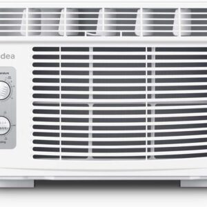 Midea 5,000 BTU EasyCool Small Window Air Conditioner - Cool up to 150 Sq. Ft. with Easy-to-Use Mechanical Controls and Reusable Filter, Perfect for Small Bedroom, Living Room,...