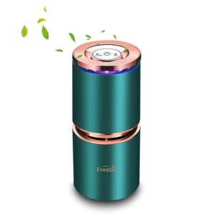 Mini Air Purifier USB Air Purifiers for Car Office Desk Small Room, Super Quiet with LED Night Light, No Adapter (Green)
