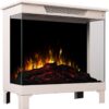 Modern Ember Smart Digital 3-Sided Electric Fireplace Stove Heater | LED Multiple Flame Colors, Works with Wi-Fi App, Alexa and Google | Remote Included | Optional Crackling...