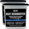 Moisture Absorber Boat Dehumidifier Moisture Absorbers Charcoal Smell Remover to Get Rid of Damp Smell & Humidity | No Refill for Basement, Closet, Home, RV or Boating Unscented...