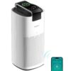 MORENTO Air Purifiers for Home Large Room Up to 2050 Ft² with PM 2.5 Air Quality Sensor, Smart WiFi and Sleep Mode, Hepa Filters Filter Airborne Particles, Handheld Home Air...