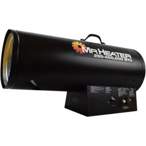 Mr. Heater 250,000-400,000 BTU Forced Air Propane Heater with QBT, Regular, Multicolored