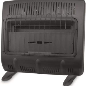 Mr. Heater MH-F299740 Vent Free Wall Mountable 30,000 BTU 1,000 Square Foot Forced Air Propane Garage Heater with Legs and Mounting Hardware, Black