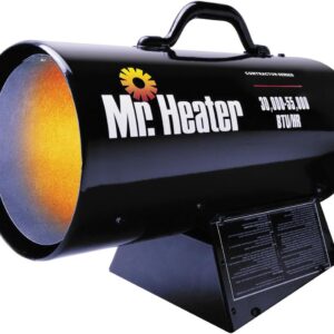 Mr. Heater MH125FAV 125,000-BTU Forced-Air Propane Heater, Black