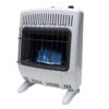 Mr. Heater Vent Free 20,000 British Thermal Unit Radiant Propane Heater with Thermostat and Automatic Low Oxygen Shut Off for Indoor Use, White
