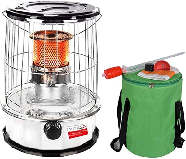 NaoSIn-Ni Kerosene Stove Heater, for Indoor Camping, Lightweight Portable Stainless Steel Oil Heater Glass Burner for Outdoor Patio Refined