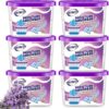 NATRUTH Moisture Absorbers 10.5OZ*6-Pack With Lavender Scent,Portable Closet Dehumidifier, Odor Eliminator Absorber Bucket,Humidity Absorber,Cleaner Air Dehumidifier for...