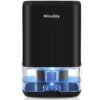 NineSky Dehumidifier for Home, 35oz Water Tank,(300 sq.ft) Dehumidifiers for Bedroom, Bathroom, Basement with 7 Colorful Lights, Auto Shut Off(C1 Black)