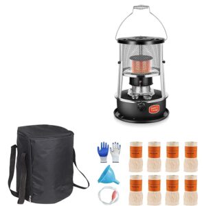 Non Electric Heaters, Stainless Steel Indoor Heater,Efficient Kerosene Heaters,Kerosene Stove Camping with Portable Handle,Light and Convenient, with Storage Bag and Accessories