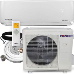 Pioneer Air Conditioner WYS024G-22 Wall Mount Ductless Inverter++ Mini Split Heat Pump, 24000 BTU-208/230V