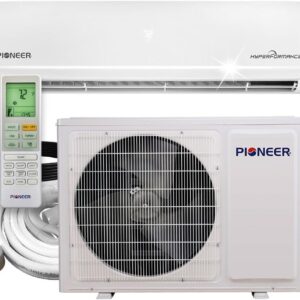 Pioneer® Hyperformance™ 9,000 BTU 25.5 SEER2 Ductless Mini Split Inverter++ Wi-Fi Enabled Air Conditioner Hyper Heat Pump Full Set